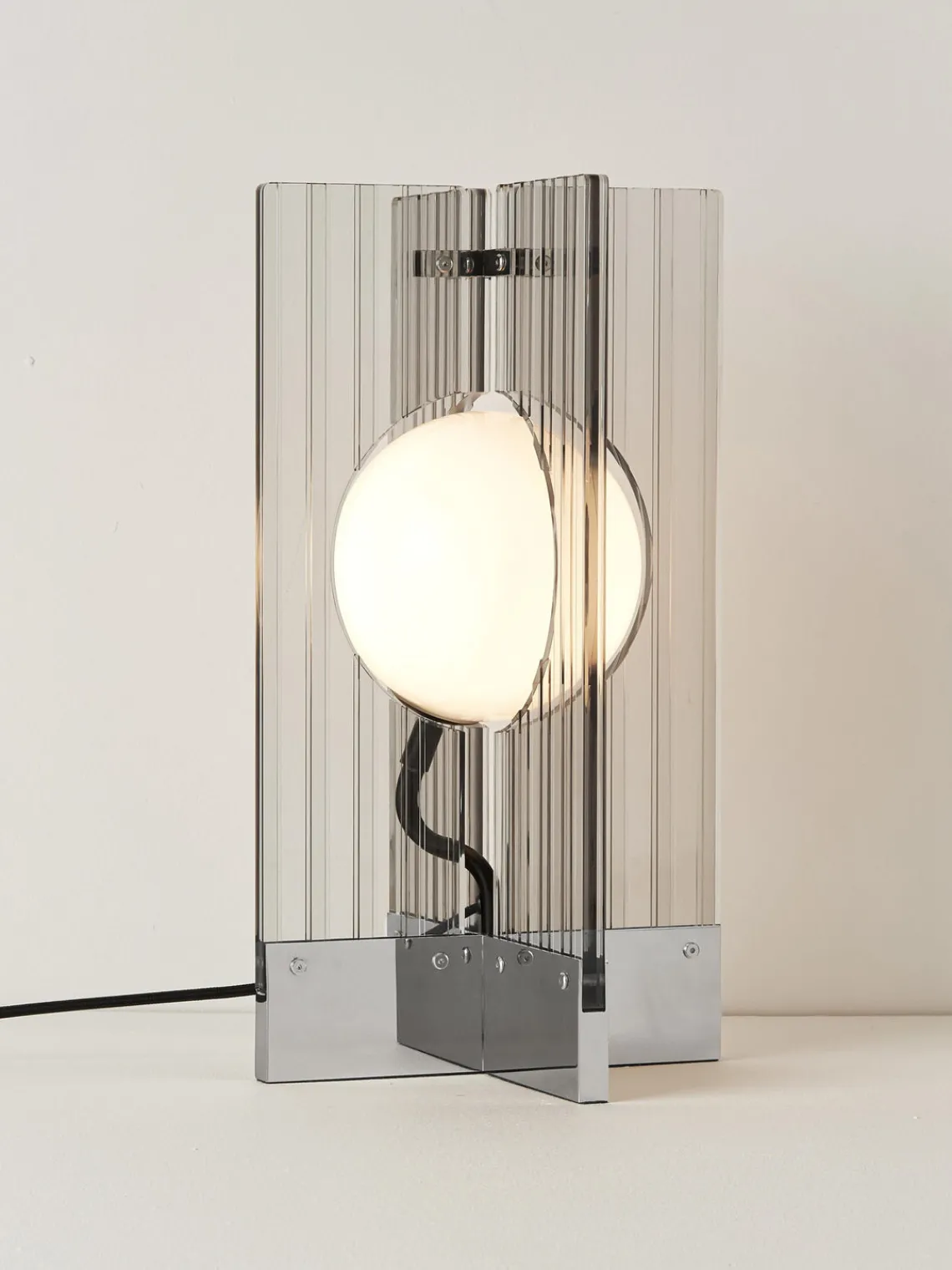 Lámparas De Mesa|Lámparas De Techo>Westwing Collection Lámpara de mesa Mills Gris claro, plateado