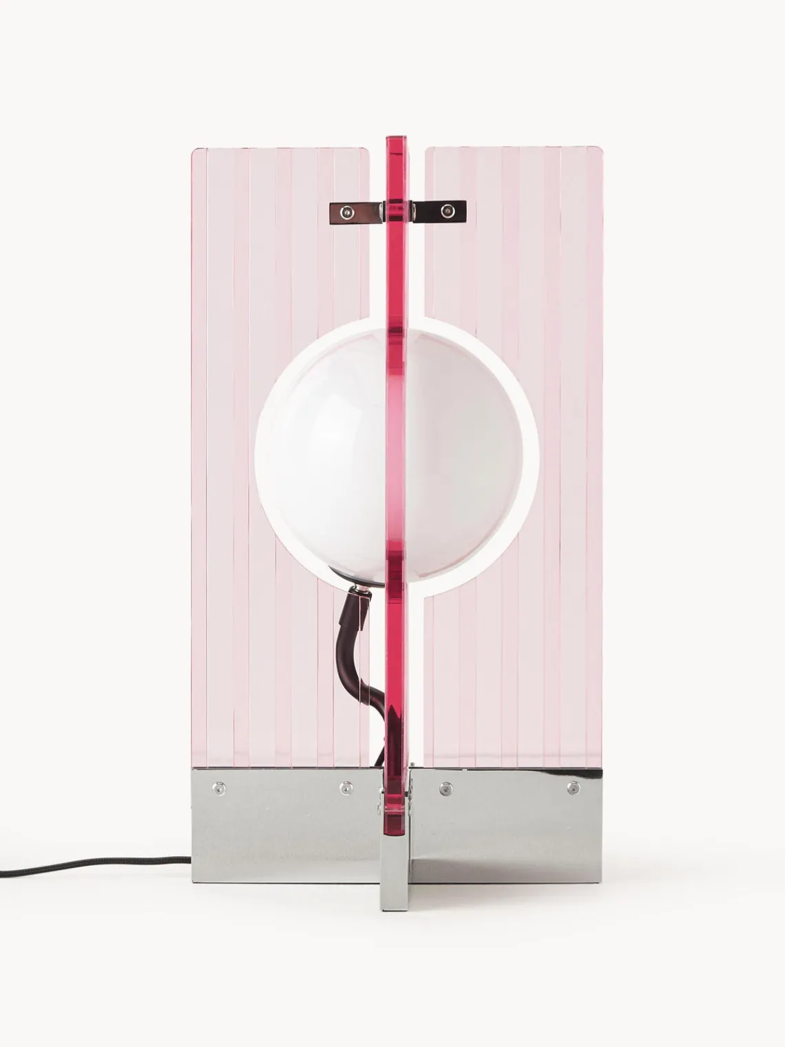 Lámparas De Mesa|Lámparas De Techo>Westwing Collection Lámpara de mesa Mills Rosa claro, plateado