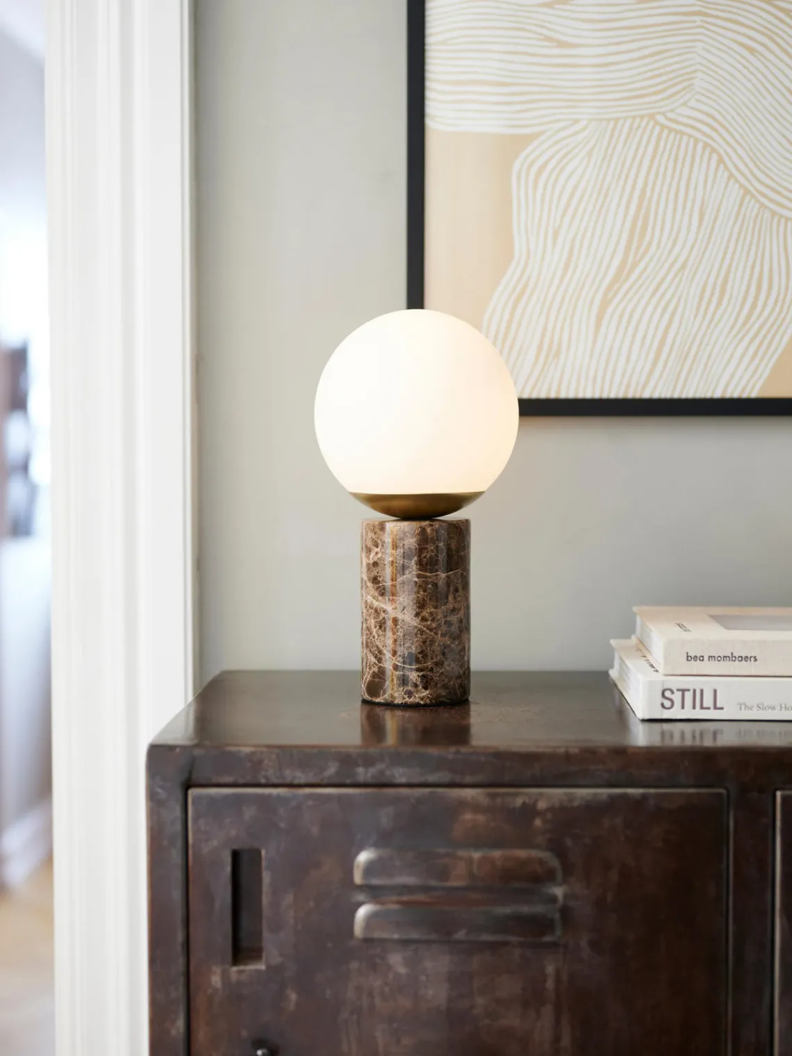 Lámparas De Mesa|Lámparas De Techo> Lámpara de mesa pequeña de mármol Lilly