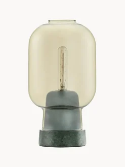 Lámparas De Mesa|Lámparas De Techo>Normann Copenhagen Lámpara de mesa pequeña de mármol Amp Dorado transparente, verde oscuro, negro