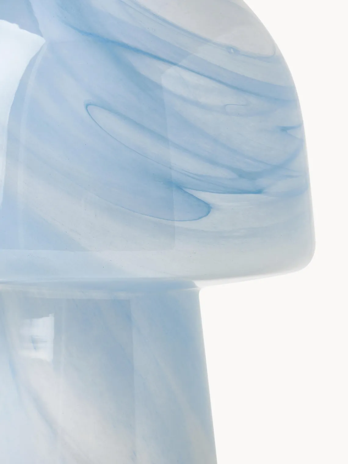 Lámparas De Mesa|Lámparas De Techo>Westwing Collection Lámpara de mesa pequeña en look mármol Talia Aspecto mármol azul claro