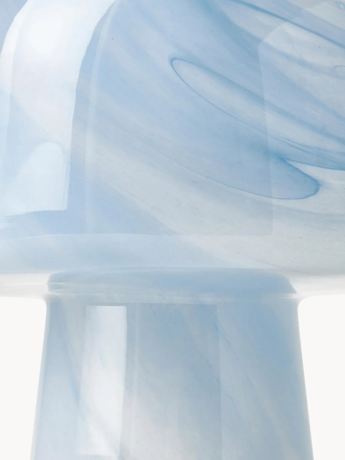 Lámparas De Mesa|Lámparas De Techo>Westwing Collection Lámpara de mesa pequeña en look mármol Talia Aspecto mármol azul claro