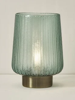 Lámparas De Mesa|Lámparas De Techo></noscript> Lámpara de mesa pequeña LED Pretty Glamour, con temporizador y portátil Verde menta, dorado