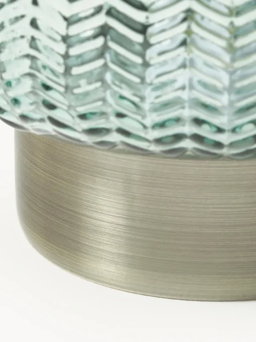 Lámparas De Mesa|Lámparas De Techo> Lámpara de mesa pequeña LED Pretty Glamour, con temporizador y portátil Verde menta, dorado