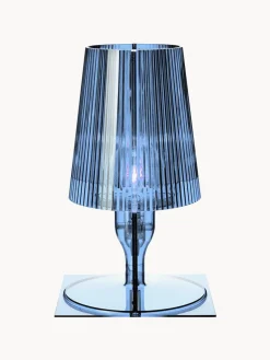 Lámparas De Mesa|Lámparas De Techo></noscript>Kartell Lámpara de mesa pequeña LED Take Azul transparente