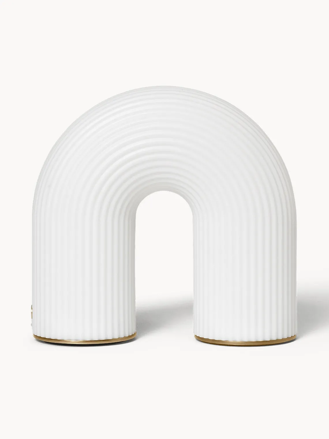 Lámparas De Mesa|Lámparas De Techo>Ferm Living Lámpara de mesa pequeña LED regulable con estructura acanalada, portátil