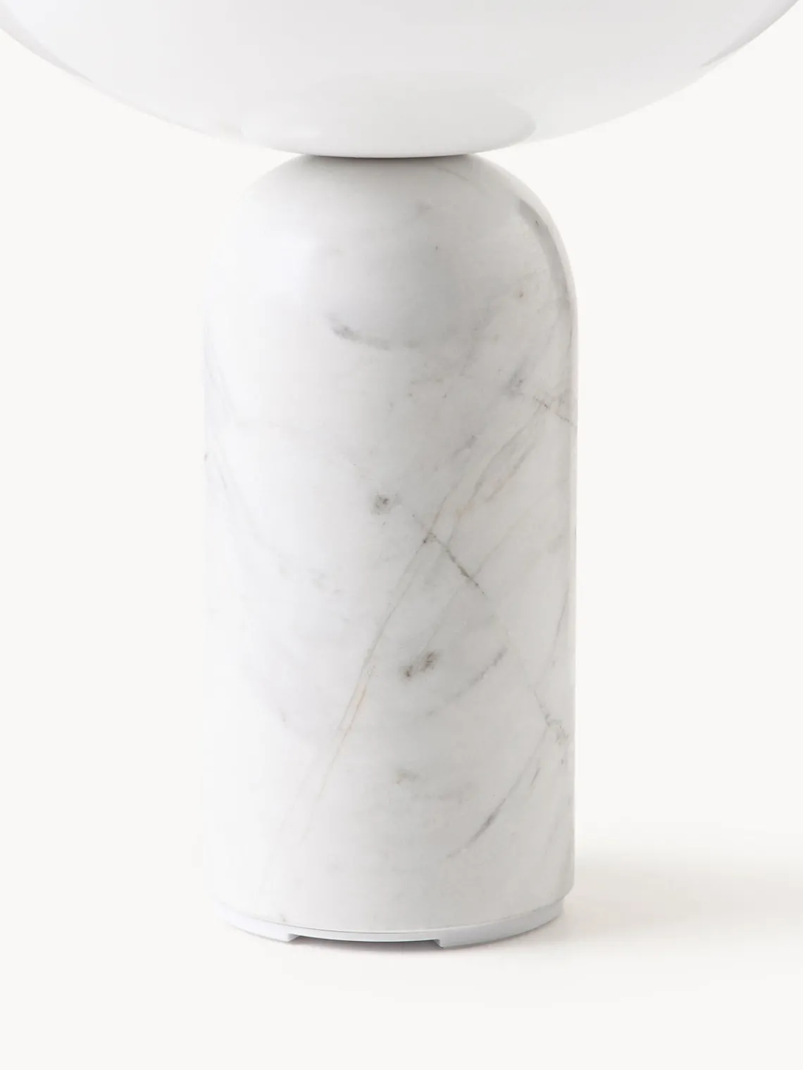 Lámparas De Mesa|Lámparas De Techo>New Works Lámpara de mesa pequeña móvil de mármol Kizu, regulable Blanco, mármol blanco
