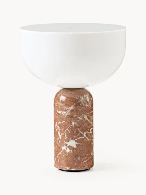 Lámparas De Mesa|Lámparas De Techo>New Works Lámpara de mesa pequeña móvil de mármol Kizu, regulable Blanco, mármol terracota