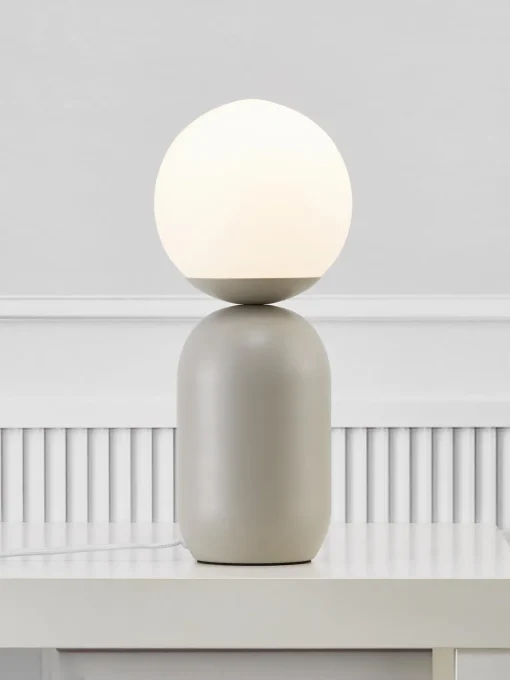 Lámparas De Mesa|Lámparas De Techo> Lámpara de mesa pequeña Notti Greige, Off White