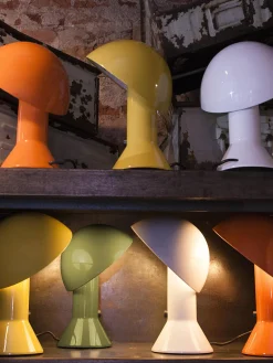 Lámparas De Mesa|Lámparas De Techo></noscript>Martinelli Luce Lámpara de mesa pequeña orientable Elmetto Verde oliva