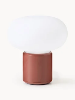 Lámparas De Mesa|Lámparas De Techo>New Works Lámpara de mesa pequeña regulable Karl-Johan, portátil Blanco, rojo óxido