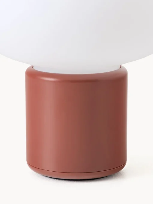 Lámparas De Mesa|Lámparas De Techo>New Works Lámpara de mesa pequeña regulable Karl-Johan, portátil Blanco, rojo óxido