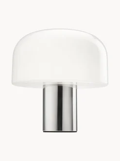 Lámparas De Mesa|Lámparas De Techo>Flos Lámpara de mesa regulable de cristal opalino Bellhop Blanco, plateado