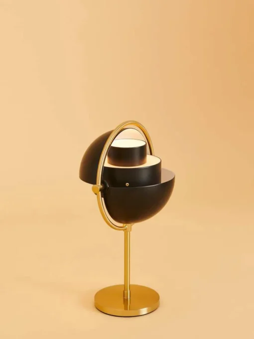 Lámparas De Mesa|Lámparas De Techo>GUBI Lámpara de mesa regulable y ajustable Multi-Lite, portátil Negro mate, dorado mate
