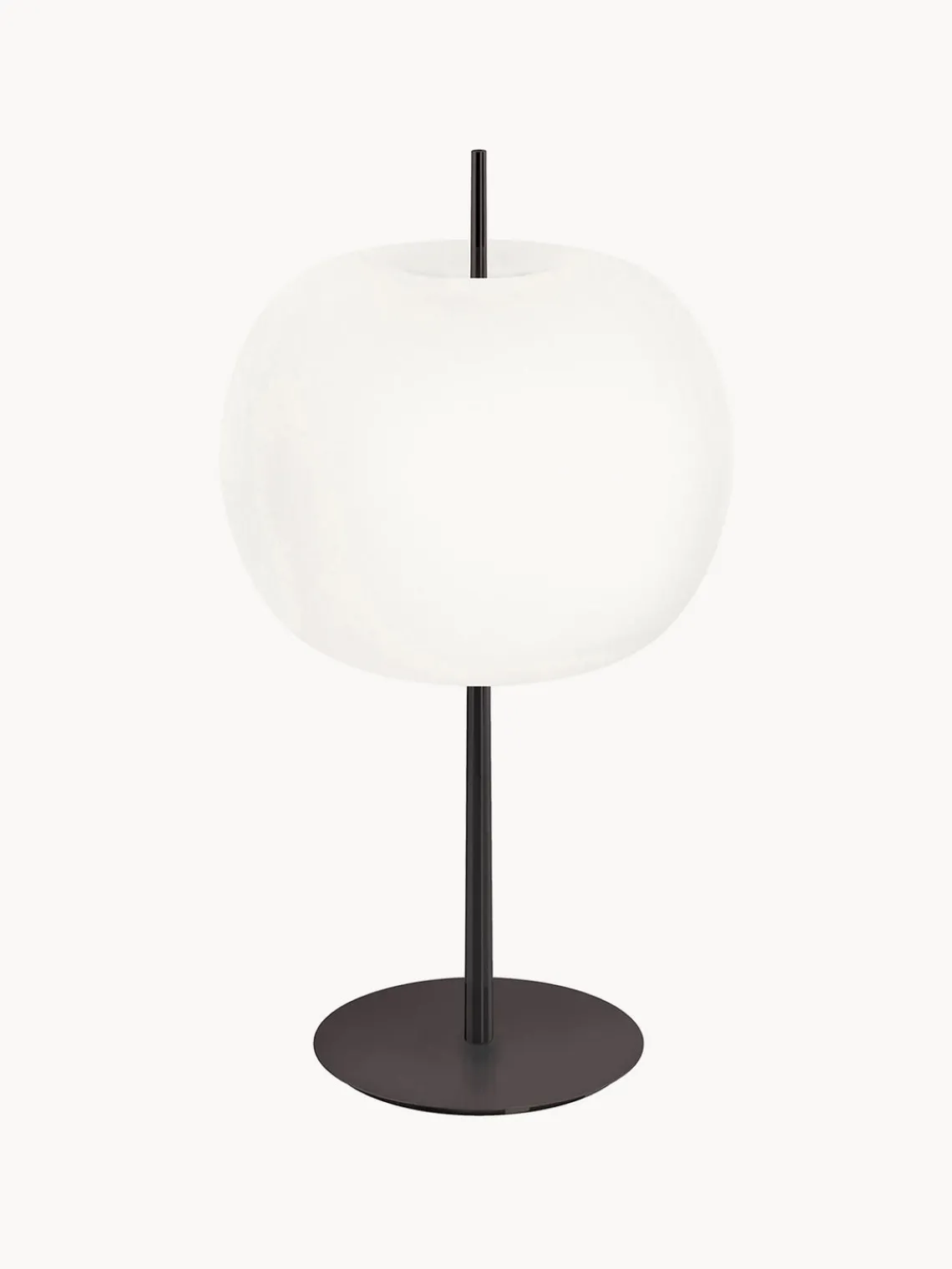 Lámparas De Mesa|Lámparas De Techo>kdln Lámpara de mesa soplada artesanalmente regulable Kushi Negro