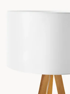 Outlet Lámpara de pie con pantalla de madera maciza Jake Lámparas De Pie|Lámparas De Techo