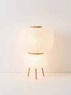Lámparas De Pie|Lámparas De Techo></noscript>Westwing Collection Lámpara de pie de diseño de papel de arroz Misaki