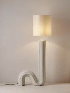 Lámparas De Pie|Lámparas De Techo></noscript>Westwing Collection Lámpara de pie de diseño Luomo Blanco Off White