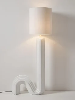 Lámparas De Pie|Lámparas De Techo></noscript>Westwing Collection Lámpara de pie de diseño Luomo Blanco Off White