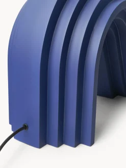 Lámparas De Pie|Lámparas De Techo></noscript>Westwing Collection Lámpara de pie de diseño Luomo Azul oscuro, blanco Off White