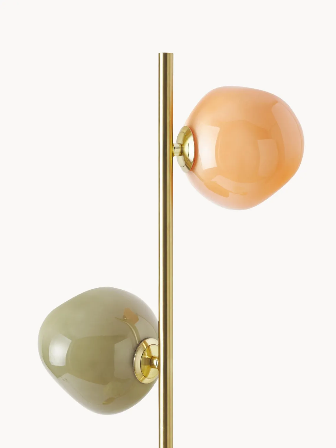 Lámparas De Pie|Lámparas De Techo>Westwing Collection Lámpara de pie de vidrio opalino Josie