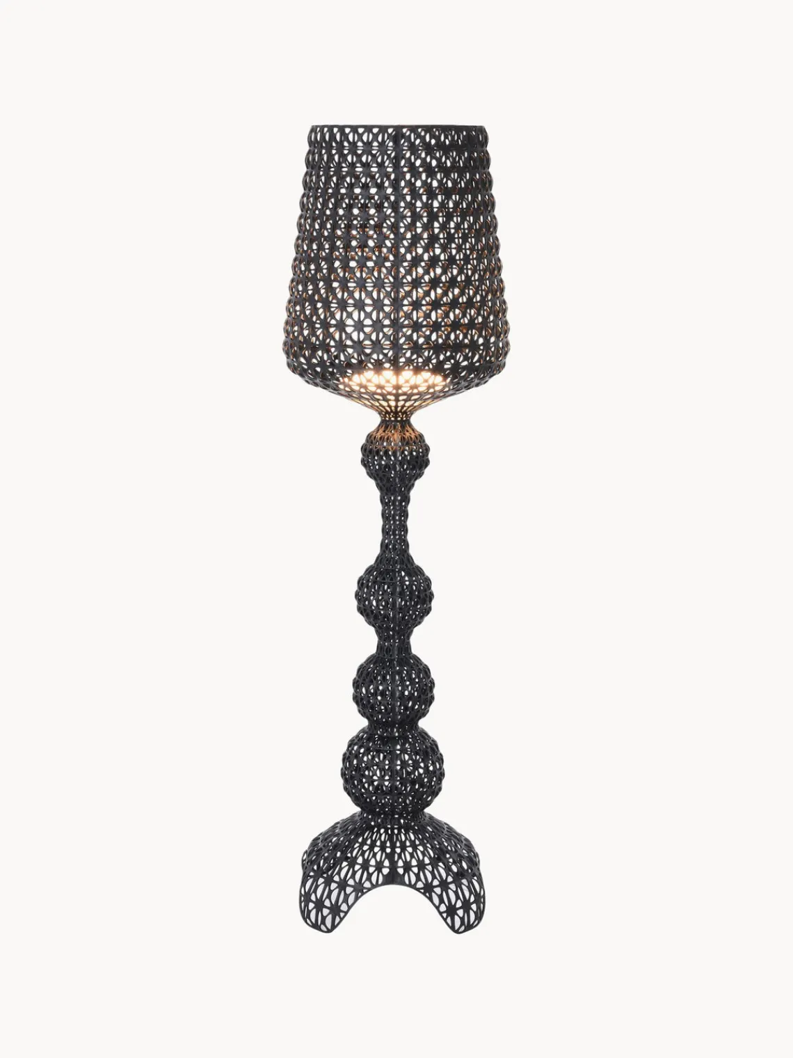 Lámparas De Pie|Lámparas De Techo>Kartell Lámpara de pie LED regulable Kabuki Negro