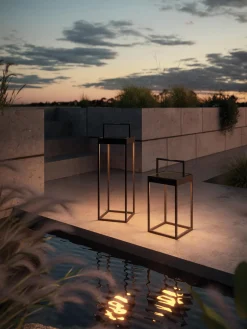 Sale Lámpara de pie LED regulable para exterior Cannes, portátil Lámparas De Mesa De Exterior|Lámparas De Techo