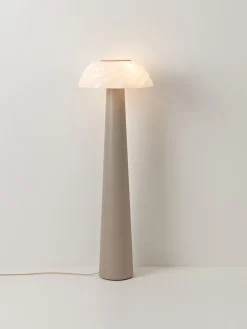 Lámparas De Pie|Lámparas De Techo></noscript>Westwing Collection Lámpara de pie pequeña Anya Beige claro, blanco