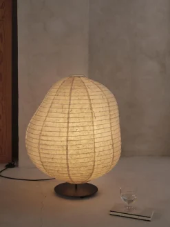 New Lámpara de pie pequeña de papel washi Kurbis Lámparas De Pie|Lámparas De Techo