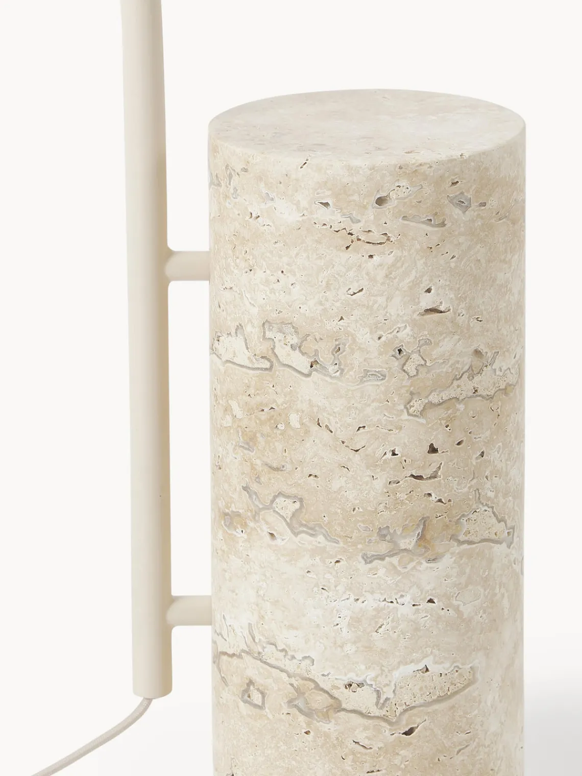 Lámparas De Pie|Lámparas De Techo>Westwing Collection Lámpara de pie pequeña de travertino Cora