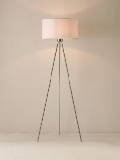 Lámparas De Pie|Lámparas De Techo></noscript>Westwing Collection Lámpara de pie trípode Cella Blanco, cromo