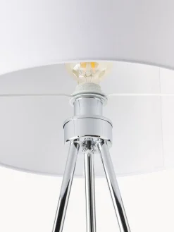 Lámparas De Pie|Lámparas De Techo></noscript>Westwing Collection Lámpara de pie trípode Cella Blanco, cromo