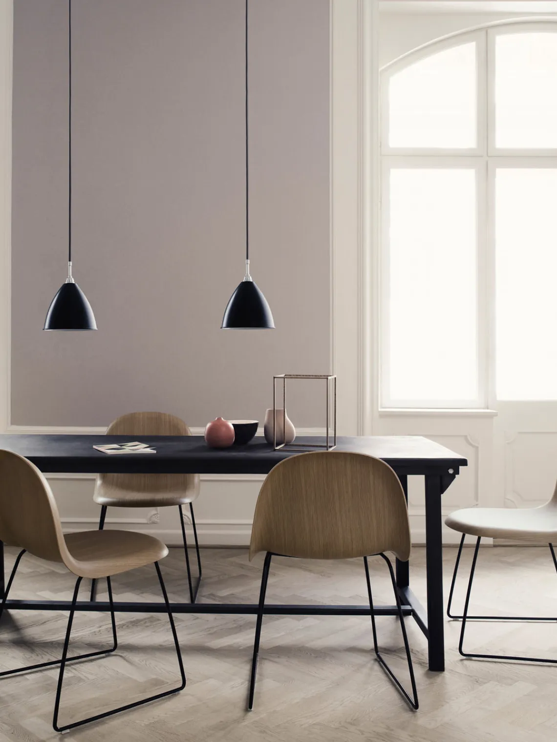 Lámparas De Techo|Lámparas De Techo>GUBI Lámpara de techo BL9 Negro, metal, cromado