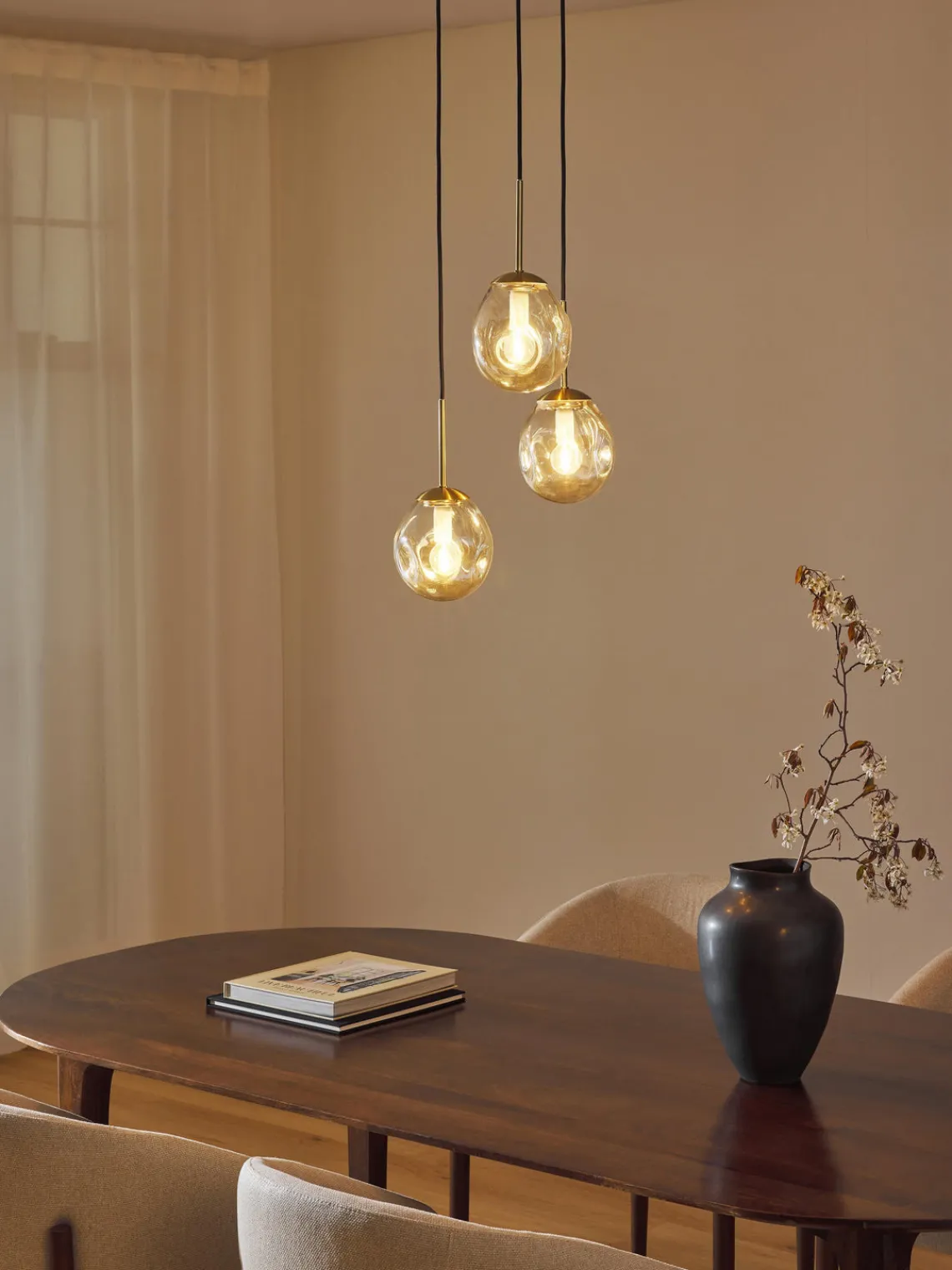 New Lámpara de techo cluster de vidrio Amora Lámparas De Techo|Lámparas De Techo