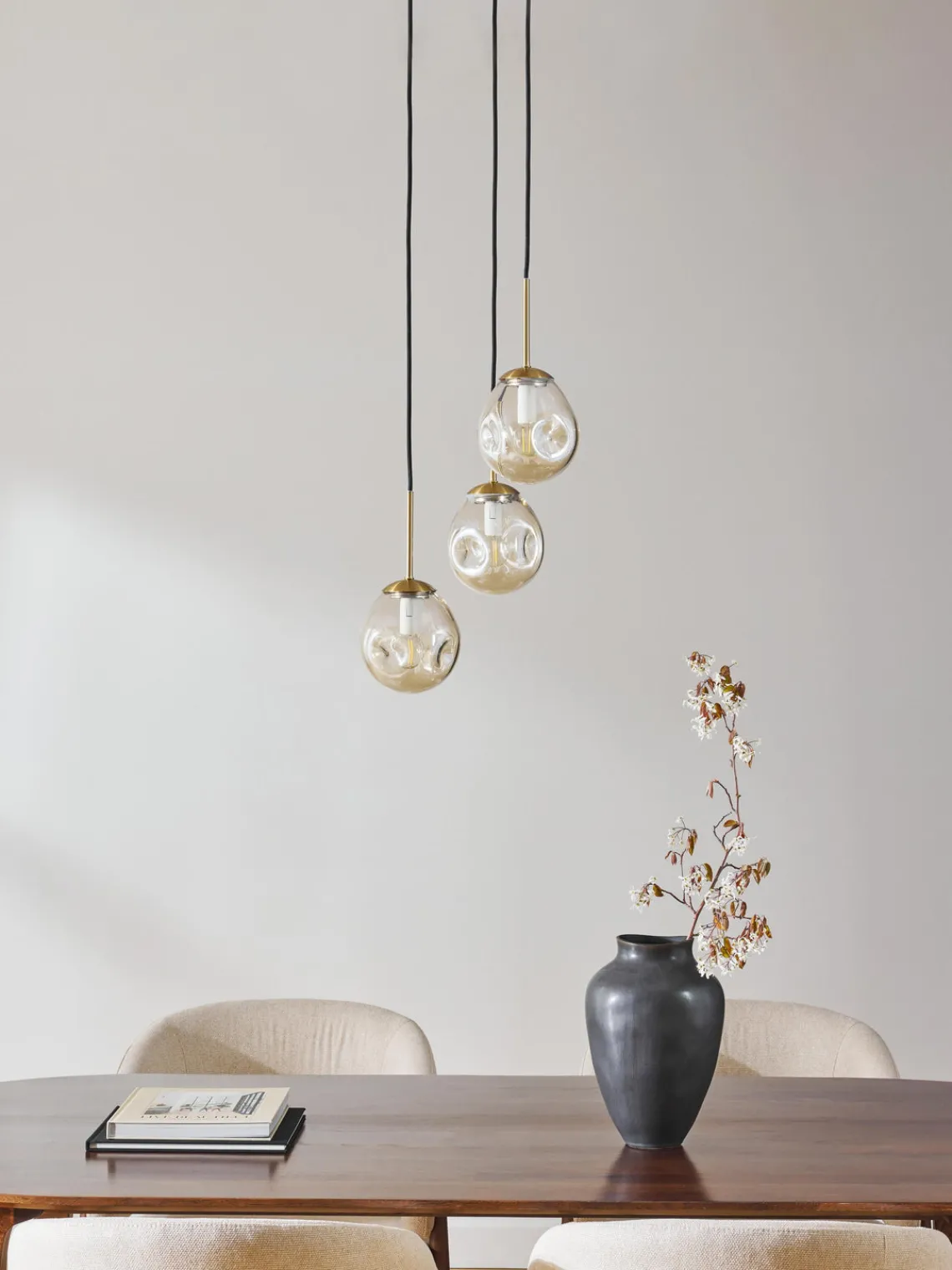 New Lámpara de techo cluster de vidrio Amora Lámparas De Techo|Lámparas De Techo