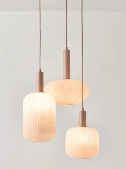 Lámpara de techo cluster de vidrio opalino Candela 2 Lámparas De Techo|Lámparas De Techo