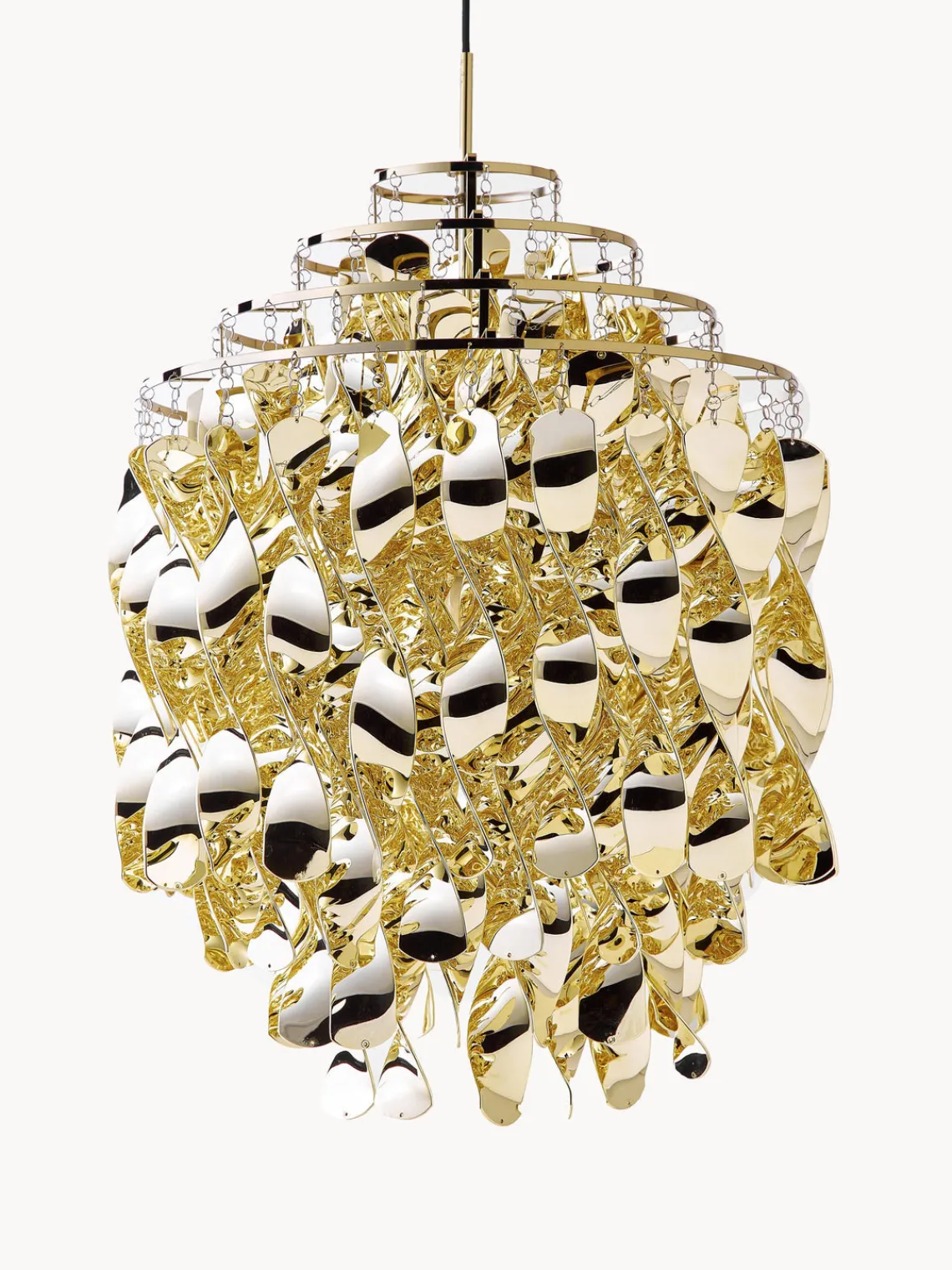 Lámparas De Techo|Lámparas De Techo>Verpan Lámpara de techo de diseño Verner Panton Spiral SP01 Dorado