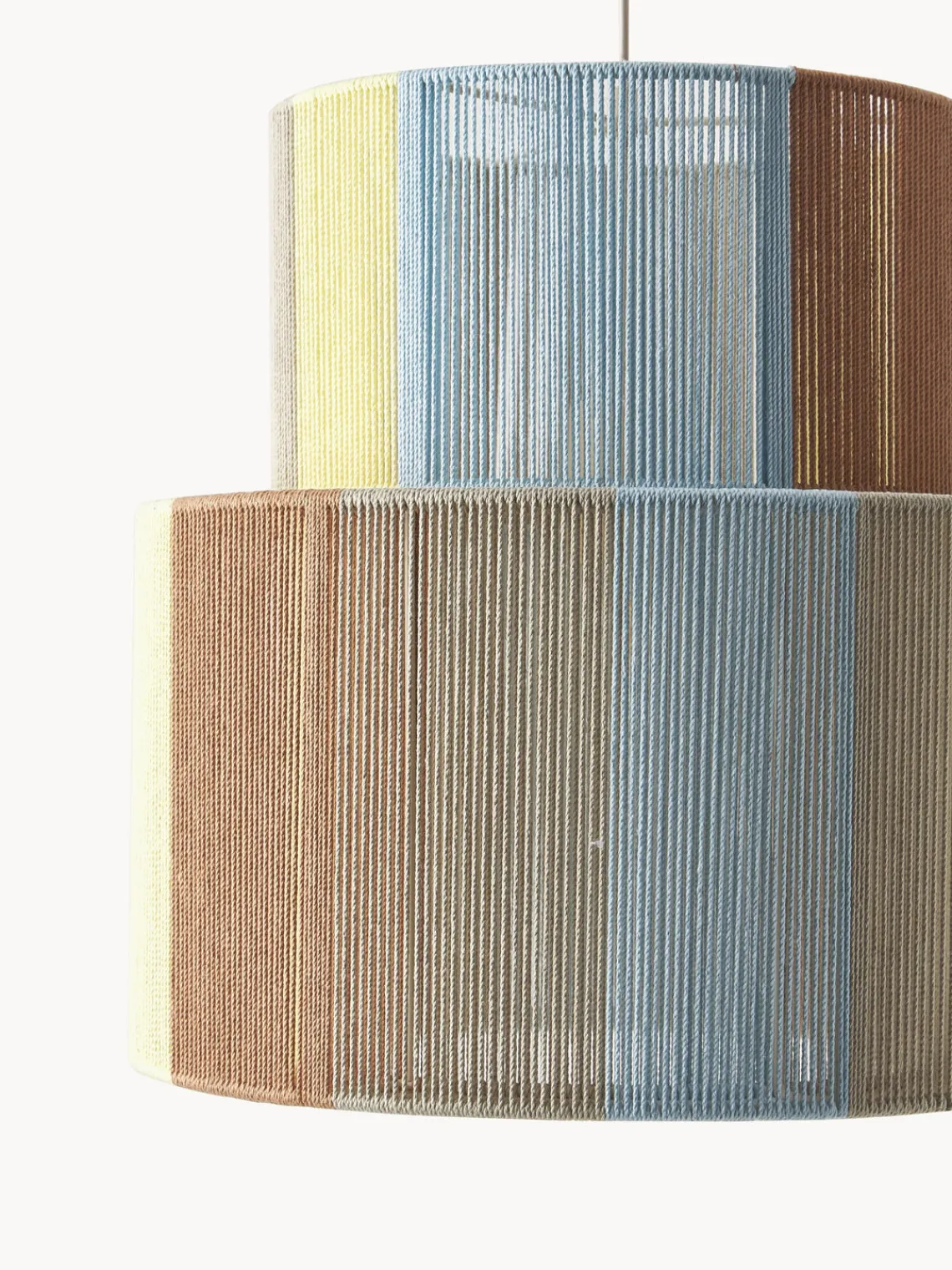 Lámparas De Techo|Lámparas De Techo>Westwing Collection Lámpara de techo de hilos de lino Lace Multicolor