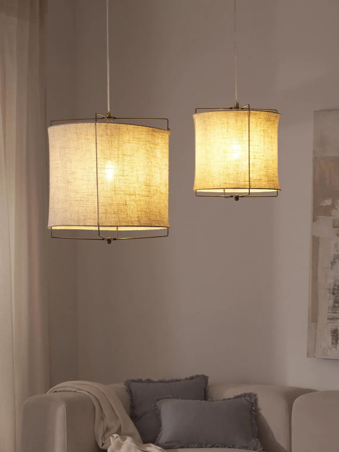 Hot Lámpara de techo de lino Clouds Lámparas De Techo|Lámparas De Techo