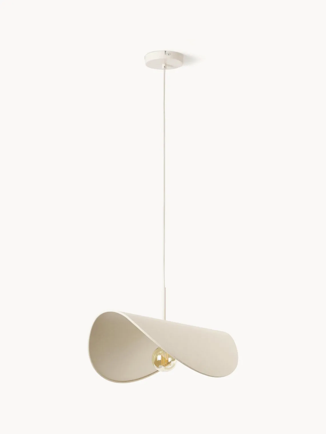 Lámparas De Techo|Lámparas De Techo>Westwing Collection Lámpara de techo de lino de diseño Kenzie