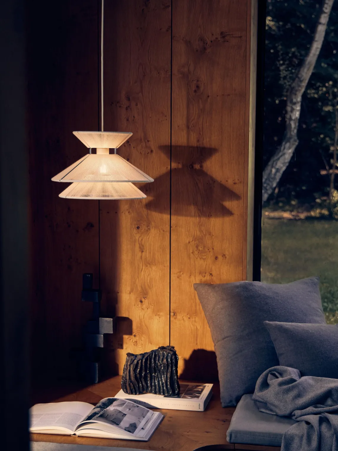 Hot Lámpara de techo de lino Kiku Lámparas De Techo|Lámparas De Techo