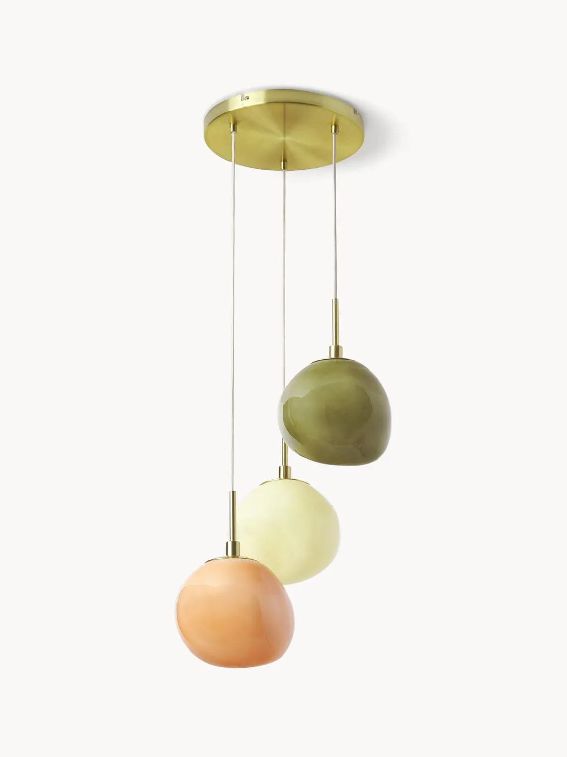 Lámparas De Techo|Lámparas De Techo>Westwing Collection Lámpara de techo de vidrio opalino Josie