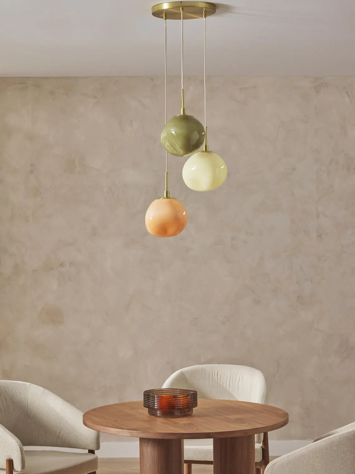 Lámparas De Techo|Lámparas De Techo>Westwing Collection Lámpara de techo de vidrio opalino Josie