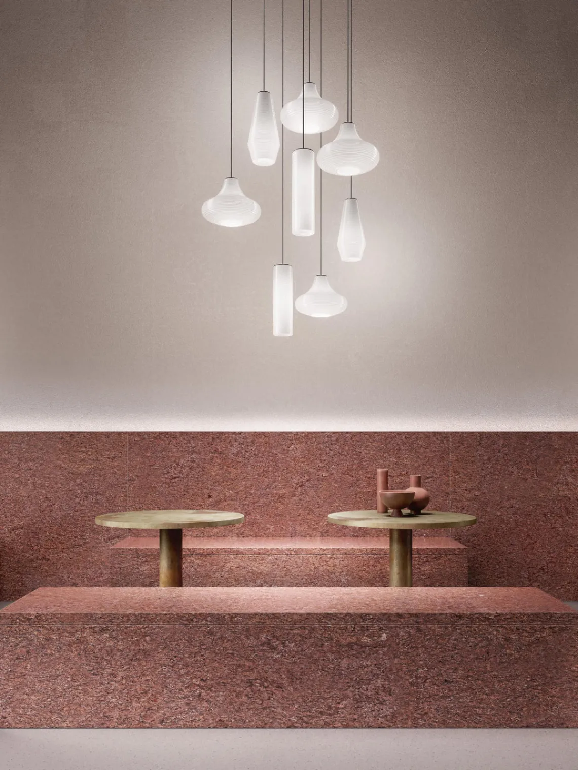 Lámparas De Techo|Lámparas De Techo>Panzeri Lámpara de techo de vidrio soplado Emma Blanco