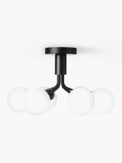 Plafones|Lámparas De Techo>Nuura Lámpara de techo de vidrio Apiales Negro, blanco crema