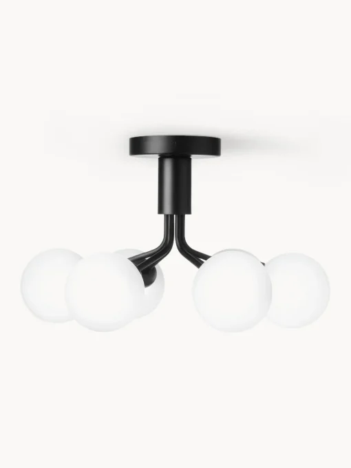 Plafones|Lámparas De Techo>Nuura Lámpara de techo de vidrio Apiales Negro, blanco crema