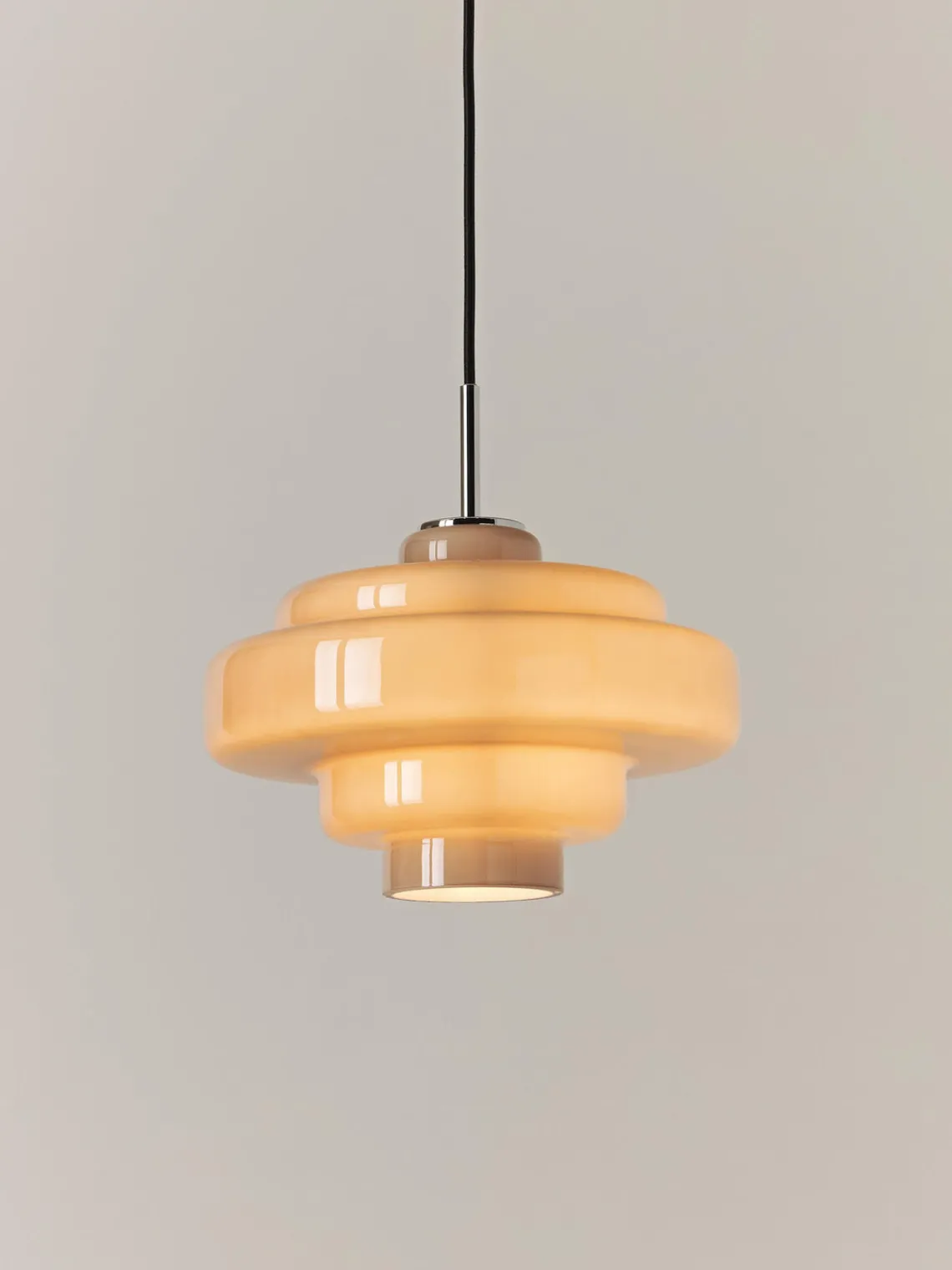 Lámparas De Techo|Lámparas De Techo>Westwing Collection Lámpara de techo de vidrio Millie Taupe, plateado