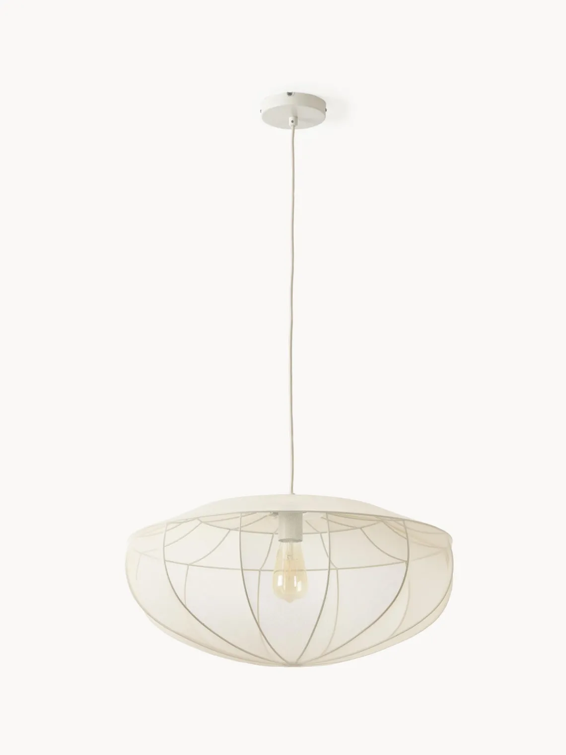 Lámparas De Techo|Lámparas De Techo>Westwing Collection Lámpara de techo en tejido malla Beau Beige claro