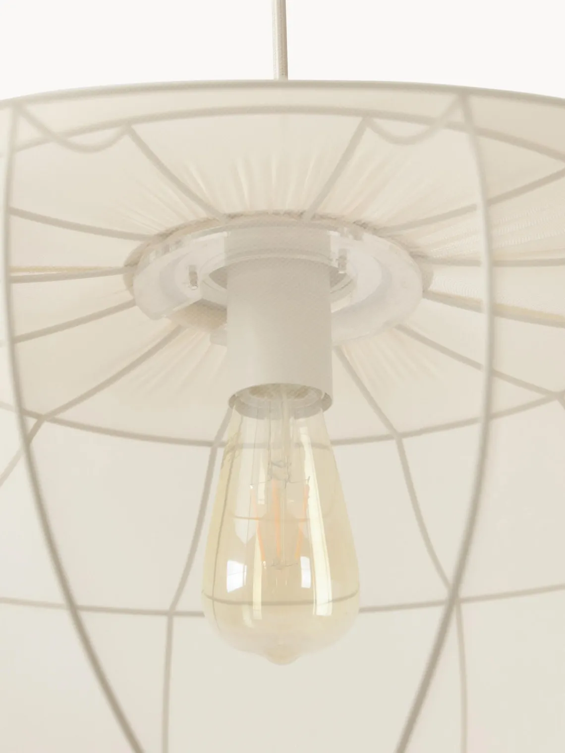 Lámparas De Techo|Lámparas De Techo>Westwing Collection Lámpara de techo en tejido malla Beau Beige claro