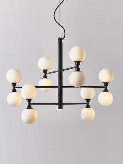 Lámpara de techo grande de vidrio opalino Grover Lámparas De Techo|Lámparas De Techo